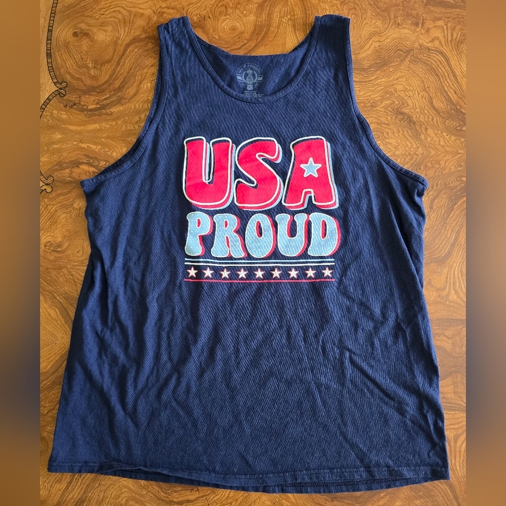 Love & Pineapples USA Proud Tank Top, Size Womens XL